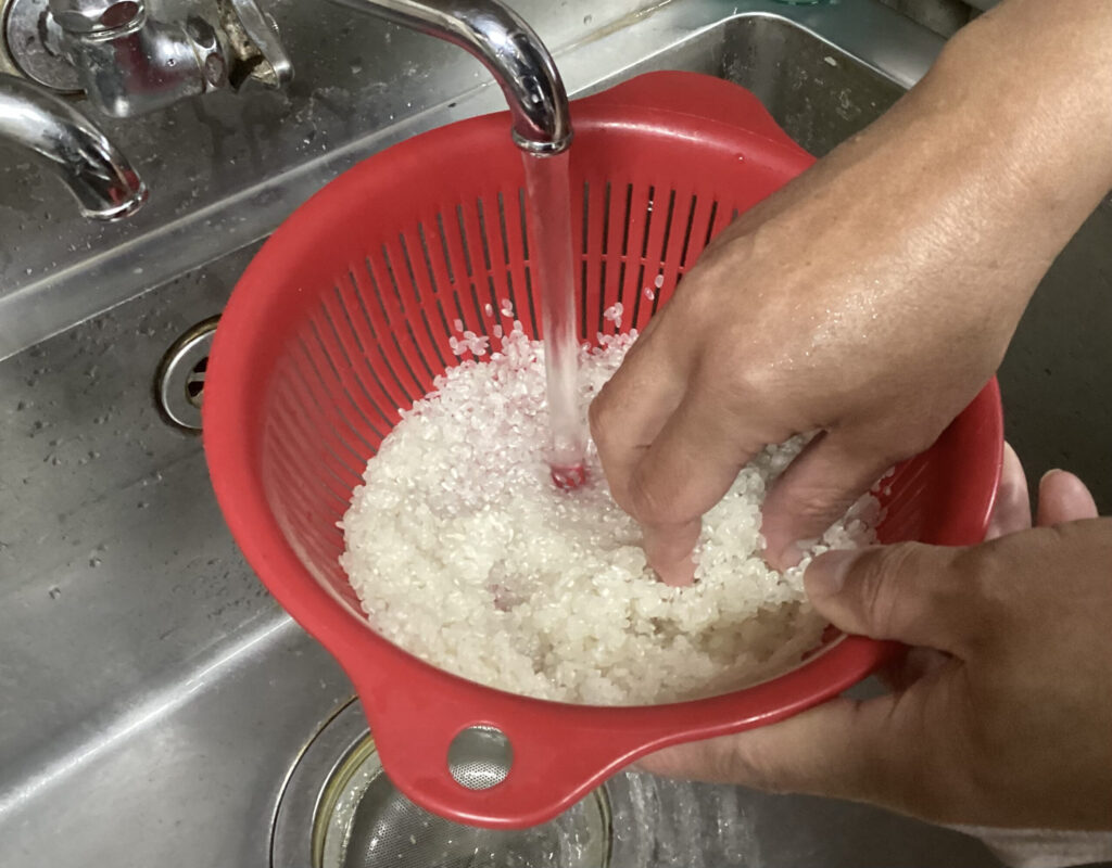 米水洗い